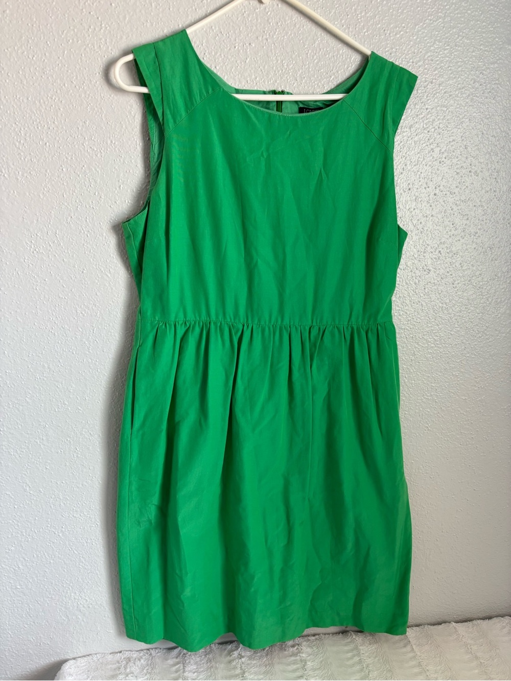 J. Crew Sleeveless Emerald Green Day Dress - Picture 1 of 6